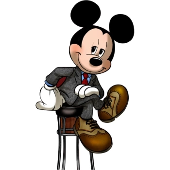 Kanvas Sayılarla Boyama Seti Kasnaklı-çerçeveli Mickey Mouse