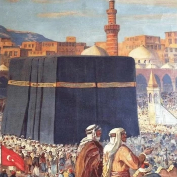 Kanvas Sayılarla Boyama Seti Kasnaklı-çerçeveli Osmanlı Dönemi Kabe
