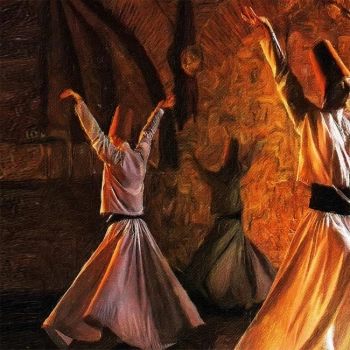 Kanvas Sayılarla Boyama Seti Kasnaklı-çerçeveli Öz E Yolculuk Mevlana 2