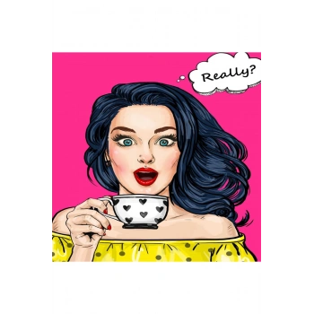 Kanvas Sayılarla Boyama Seti Kasnaklı-çerçeveli Popart Really