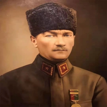 Kanvas Sayılarla Boyama Seti Kasnaklı-çerçeveli Ulu Önder Atatürk