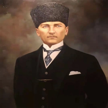 Kanvas Sayılarla Boyama Seti Kasnaklı-çerçeveli Ulu Önder Atatürk 2