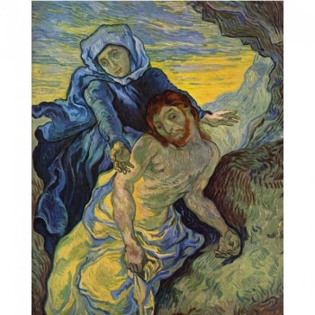 Kanvas Sayılarla Boyama Seti Kasnaklı-çerçeveli Van Gogh Pieta