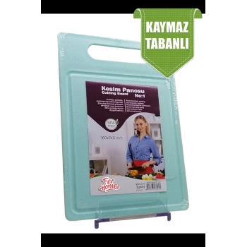 Kesme Tahtası Kaydırmaz Plastik Kesme Sunum Tahtası Pratik Kesim Panosu 160x245 Mm Royaleks-FR-107