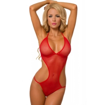 Kırmızı Tül Fantazi Babydoll TM1122