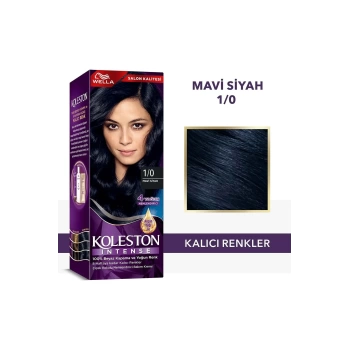 Koleston Intense Saç Boyası 1/0 Mavi Siyah - Salon Kalitesi