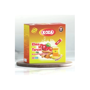 Koza Tek İçimlik Elma & Tarçın Aromalı Toz İçecek 40lı