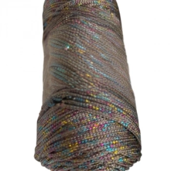Makrome İpi 3mm  Polyester Vizon Simli