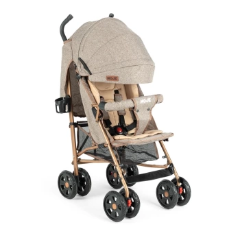 Nessiworld Moje Strong Baston Bebek Arabası Gold Kahve