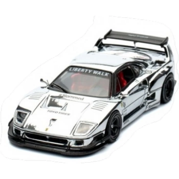 Nessiworld  1/64 LBWK F40 Chrome Silver