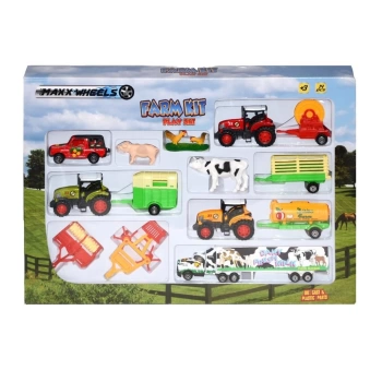 Nessiworld 19404 SUN-PIO-MXX-DC.ÇİFTLİK SET 14PRÇ.TRAKTÖRLÜ