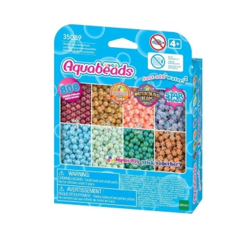 Nessiworld  35089 AquaBeads Suluboya Renkleri Yedek Boncuk Pakedi- 800 parça +4 yaş