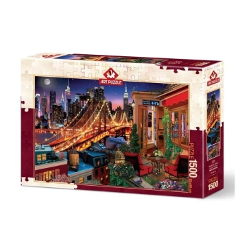 Nessiworld 5376 Art Puzzle Terastan Brooklyn 1500 parça Puzzle / +15 yaş