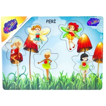 Nessiworld Ahşap Tutmalı Peri Kızı Puzzle