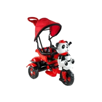 Nessiworld Babyhope 127 Little Panda 3 Tekerli Kontrollü Bisiklet Kırmızı-Siyah