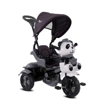 Nessiworld  Babyhope 127A Little Panda 3 Tekerli Kontrollü Bisiklet (Pedli) Gri