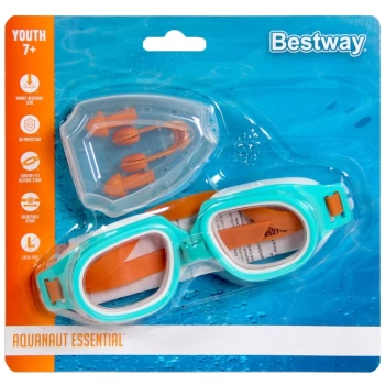 Nessiworld  Bestway Hydro Swim Kulak ve Burun Tıkacı Yüzücü Gözlük Seti 26034