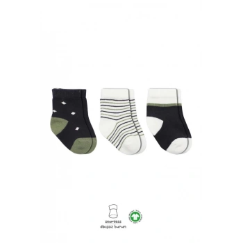 Nessiworld  Bistyle 3Lü Penye Erkek Soket Çorap BS10111 Antrasit