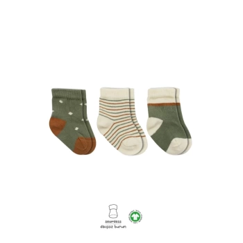 Nessiworld  Bistyle 3Lü Penye Kız Soket Çorap BS10112 Nil