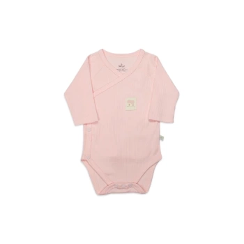 Nessiworld Bistyle Organic Modal Flying Balloons Kruvaze Uzun Kol Body BS17121 Pembe