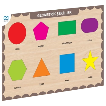 Nessiworld CAAHS-3204 CA GAMES AHŞAP GEOMETRİK ŞEKİLLER BUL-TAK