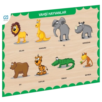 Nessiworld CAAHS-3213 CA GAMES AHŞAP VAHŞİ HAYVANLAR BUL-TAK