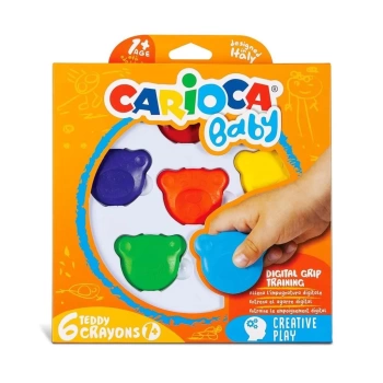 Nessiworld   Carioca Baby Teddy Crayons 6lı