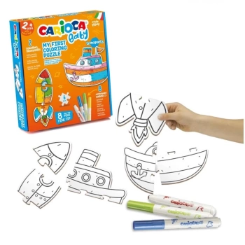 Nessiworld Carioca Boyanabilir Taşıtlar Bebek Puzzle