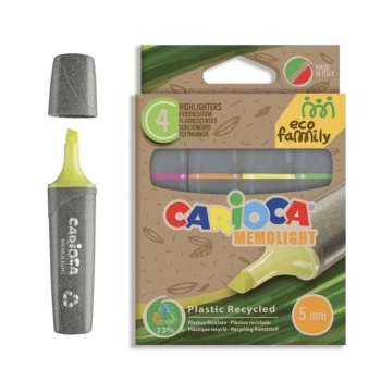 Nessiworld Carioca Eco Family Fosforlu Marker 4lü