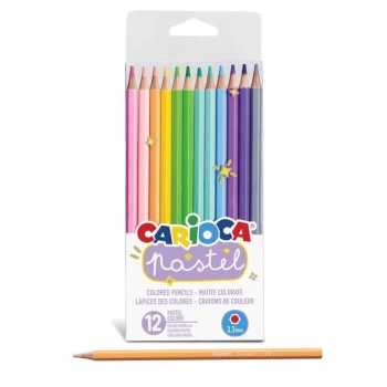 Nessiworld Carioca Pastel Renkli Kuru Boya Kalemi 12li