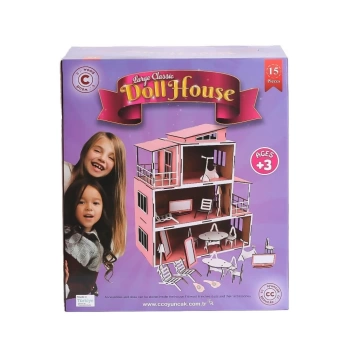 Nessiworld CCY00696 MEMO AHŞAP BEBEK EVİ NO 2