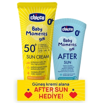 Nessiworld Chicco Baby Moments Sun Güneş Kremi Spf 50+ 75 ml + After Sun Hediye