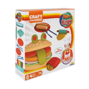 Nessiworld Crafy Süper Burger Oyun Hamuru Seti 200 gr. 12 Parça