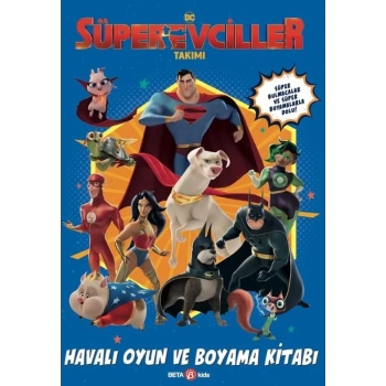 NessiWorld DC Süper Evciller Takımı - Havalı Oyun ve Boyama Kitabı