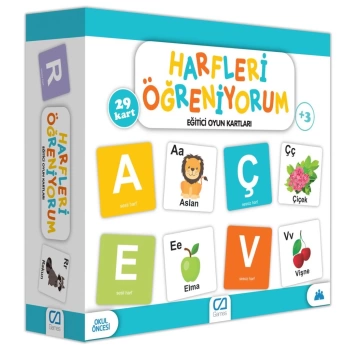 Nessiworld  Games Harfleri Öğreniyorum Eğitici Oyun Kartları 29 Kart 5042