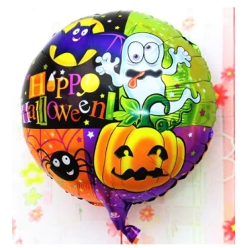 Nessiworld Halloween Örümcekli Kabaklı Folyo Balon 18 inç