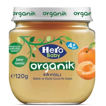 Nessiworld Hero Baby Organik Kayısı Kavanoz Mama 120 Gr