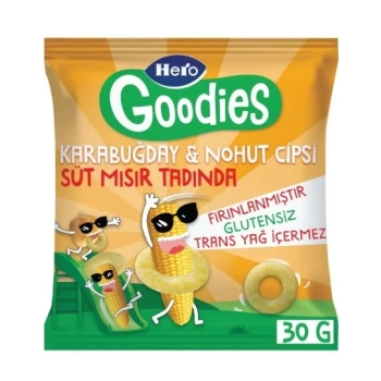 Nessiworld Hero Goodies Süt Mısırlı Sağlıklı Cips 30 Gr