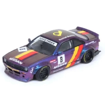 Nessiworld Inno 1/64 Nissan Silvia S14 Boss ROCKET BUNNY Purple