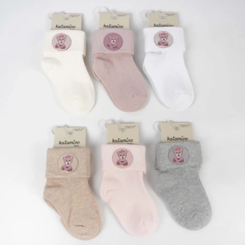 Nessiworld  Katamino Bukre Aks Kız Bebek Soket Çorap K46292 Asorti