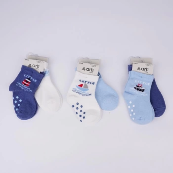 Nessiworld  Katamino Filip 2li Absli Erkek Bebek Soket Çorap K44143 Asorti