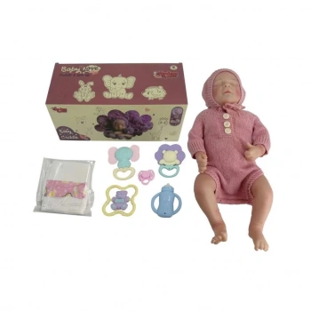 Nessiworld KNG-902-2A KUT 43 CM AKS GERÇEKÇİ BEBEK
