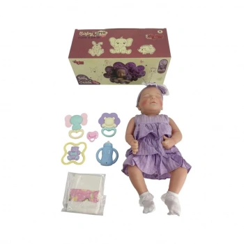 Nessiworld KNG-902-5A KUT 43 CM AKS GERÇEKÇİ BEBEK