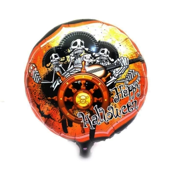 Nessiworld Kuru Kafalı Korsanlar Halloween Şekilli Folyo Balon 45 cm