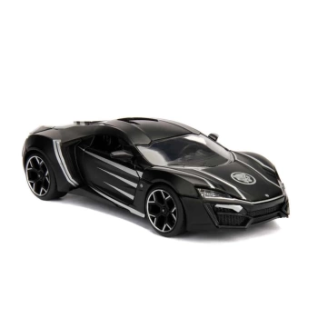 Nessiworld Marvel Avengers 1:24 Lykan Hypersport Model Araba ve Black Panther Figür