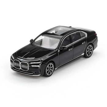 Nessiworld Mini GT 1/64 BMW i7 eDrive50 Black Sapphire Blister Paket