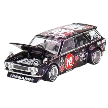 Nessiworld Mini GT 1/64 Datsun KAIDO 510 Wagon Hanami V3