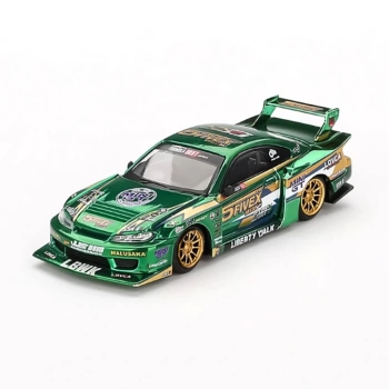 Nessiworld Mini GT 1/64 Nissan LB-Super Silhouette S15 SILVIA LBWK 2024 Fausto Racing - Blister Paket
