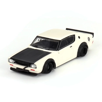 Nessiworld Mini Gt 1/64 Nissan Skyline Kenmeri Liberty Walk White