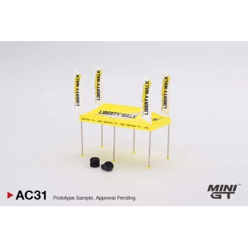 NessiWorld Mini GT 1/64 Paddock Service Tent Set - LB Racing